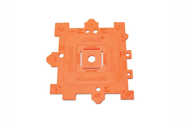 Stihl | Chainsaws Accessories | Model Chain, Bar & Sprocket ID Gauge for sale at Phillips Equipment Corp, Virginia Stihl | Chainsaws Accessories | Model Chain, Bar & Sprocket ID Gauge for sale at Phillips Equipment Corp, Virginia