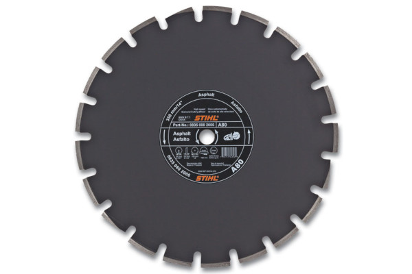 Stihl | Diamond Wheels | Model D-A 80 Diamond Wheel For Asphalt - Premium Grade for sale at Phillips Equipment Corp, Virginia Stihl | Diamond Wheels | Model D-A 80 Diamond Wheel For Asphalt - Premium Grade for sale at Phillips Equipment Corp, Virginia