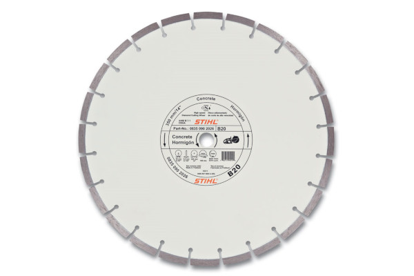 Stihl | Diamond Wheels | Model D-B 20 Diamond Wheel For Concrete - Quality Grade for sale at Phillips Equipment Corp, Virginia Stihl | Diamond Wheels | Model D-B 20 Diamond Wheel For Concrete - Quality Grade for sale at Phillips Equipment Corp, Virginia