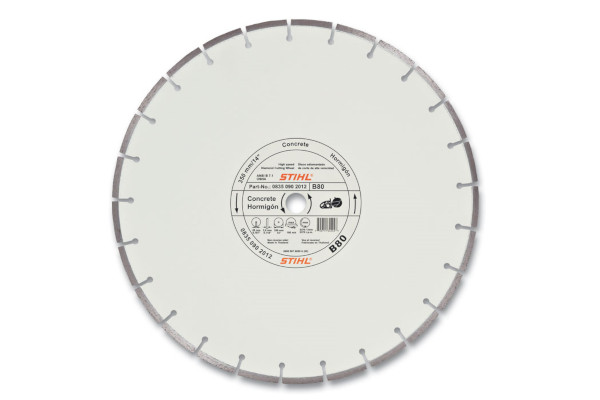 Stihl | Diamond Wheels | Model D-B 80 Diamond Wheel For Concrete - Premium Grade for sale at Phillips Equipment Corp, Virginia Stihl | Diamond Wheels | Model D-B 80 Diamond Wheel For Concrete - Premium Grade for sale at Phillips Equipment Corp, Virginia