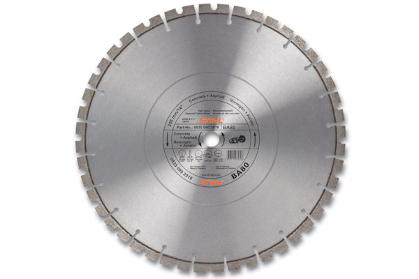 Stihl | Diamond Wheels | Model D-BA 80 Diamond Wheel For Asphalt/Concrete - Premium Grade for sale at Phillips Equipment Corp, Virginia Stihl | Diamond Wheels | Model D-BA 80 Diamond Wheel For Asphalt/Concrete - Premium Grade for sale at Phillips Equipment Corp, Virginia